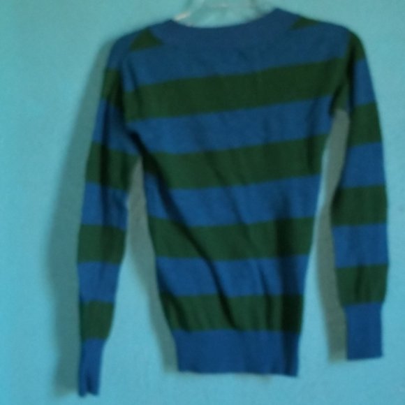 Mossimo Supply Co Sweater Top Green V Neck WOMEN'S Large WOMAN'S - Picture 2 of 6